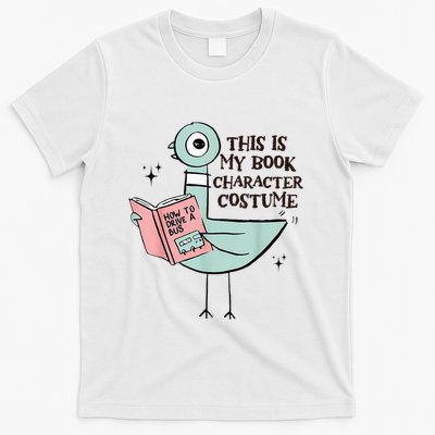 This Is My Book Character Costume Pigeon Reading T-Shirt