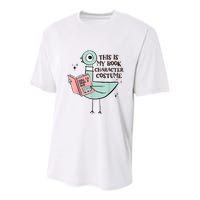 This Is My Book Character Costume Pigeon Reading Youth Performance Sprint T-Shirt