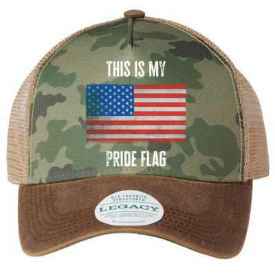 This Is My Pride American Flag Usa 4th July Day Independence Gift Legacy Tie Dye Trucker Hat