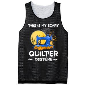 This Is My Scary Quilter Costume Halloween Funny Gifts Mesh Reversible Basketball Jersey Tank