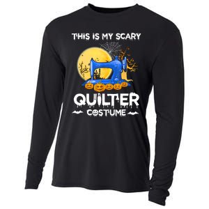 This Is My Scary Quilter Costume Halloween Funny Gifts Cooling Performance Long Sleeve Crew