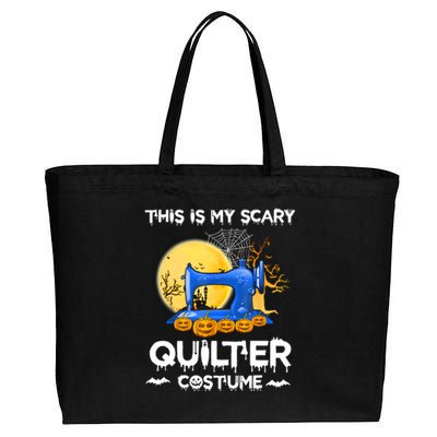 This Is My Scary Quilter Costume Halloween Funny Gifts Cotton Canvas Jumbo Tote