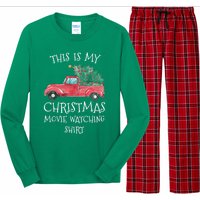 This Is My Christmas Movie Watching With Vintage Truck Long Sleeve Pajama Set