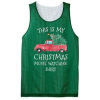 This Is My Christmas Movie Watching With Vintage Truck Mesh Reversible Basketball Jersey Tank