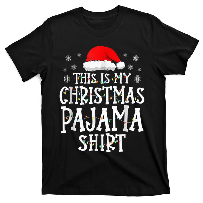 This Is My Christmas Pajama Shirt Funny Family Matching Xmas T-Shirt