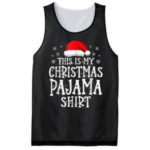 This Is My Christmas Pajama Shirt Funny Family Matching Xmas Mesh Reversible Basketball Jersey Tank