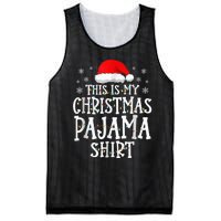 This Is My Christmas Pajama Shirt Funny Family Matching Xmas Mesh Reversible Basketball Jersey Tank