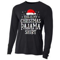 This Is My Christmas Pajama Shirt Funny Family Matching Xmas Cooling Performance Long Sleeve Crew