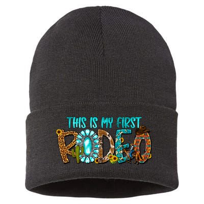 This Is My First Rodeo Country Life Howdy Sustainable Knit Beanie