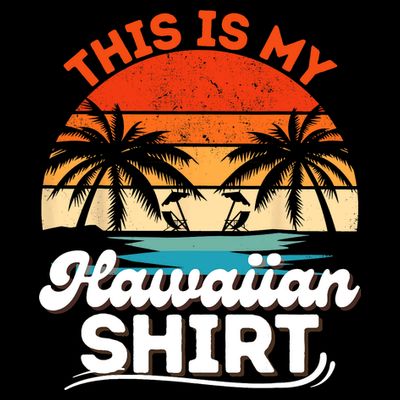 This Is My Hawaiian Shirts Retro Summer Vacation Party Hawaii T-Shirt