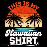 This Is My Hawaiian Shirts Retro Summer Vacation Party Hawaii Womens T-Shirt