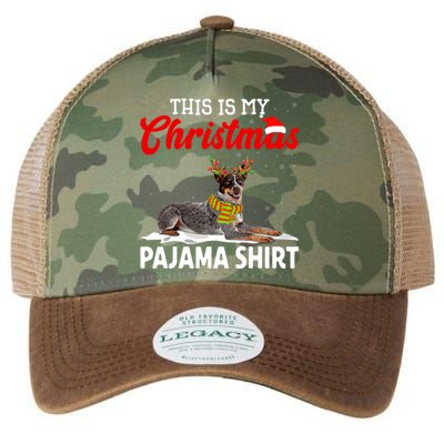 This Is My Christmas Pajama Australian Cattle Dog Legacy Tie Dye Trucker Hat