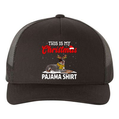 This Is My Christmas Pajama Australian Cattle Dog Yupoong Adult 5-Panel Trucker Hat