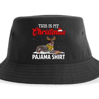 This Is My Christmas Pajama Australian Cattle Dog Sustainable Bucket Hat