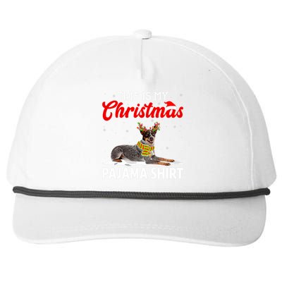 This Is My Christmas Pajama Australian Cattle Dog Snapback Five-Panel Rope Hat