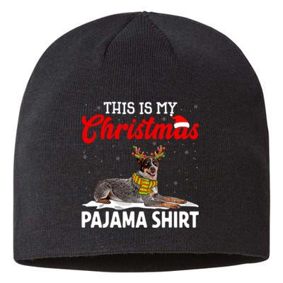 This Is My Christmas Pajama Australian Cattle Dog Sustainable Beanie