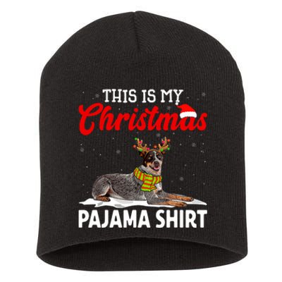 This Is My Christmas Pajama Australian Cattle Dog Short Acrylic Beanie