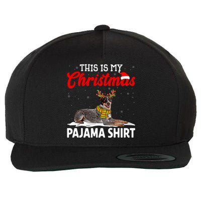 This Is My Christmas Pajama Australian Cattle Dog Wool Snapback Cap