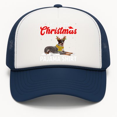 This Is My Christmas Pajama Australian Cattle Dog Trucker Hat