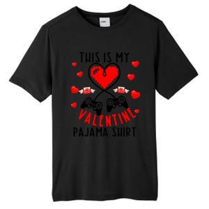 This Is My Valentine Pajama Gift Video Game Lover Valentine Gift Tall Fusion ChromaSoft Performance T-Shirt