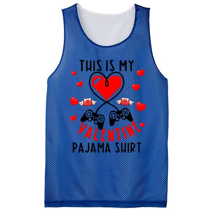 This Is My Valentine Pajama Gift Video Game Lover Valentine Gift Mesh Reversible Basketball Jersey Tank