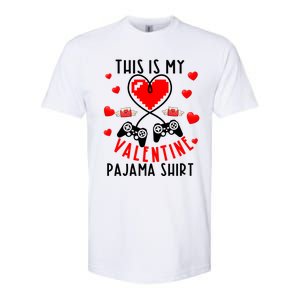 This Is My Valentine Pajama Gift Video Game Lover Valentine Gift Softstyle CVC T-Shirt