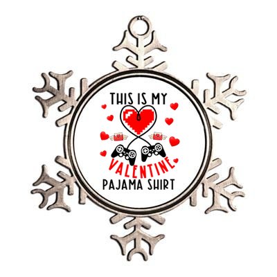 This Is My Valentine Pajama Gift Video Game Lover Valentine Gift Metallic Star Ornament