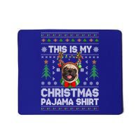 This Is My Christmas Pajama Gift Dog Lover Pug Christmas Gift Mousepad