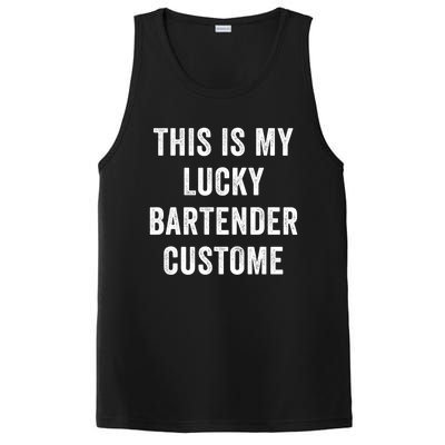 This Is My Lucky Bartender Costume St Patty's Bar Meaningful Gift PosiCharge Competitor Tank