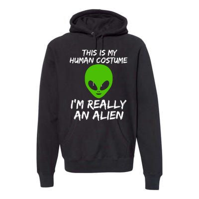 This Is My Human Costume I'm Really An Alien Premium Hoodie