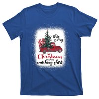 This Is My Christmas Movie Watching Gift Vintage Red Truck Gift T-Shirt