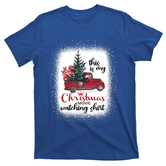 This Is My Christmas Movie Watching Gift Vintage Red Truck Gift T-Shirt