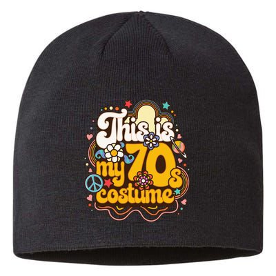 This Is My 70s Costume Theme Party Hippie Retro Friends Sustainable Beanie