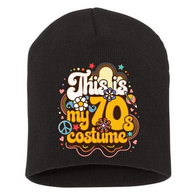 This Is My 70s Costume Theme Party Hippie Retro Friends Short Acrylic Beanie