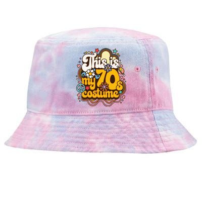 This Is My 70s Costume Theme Party Hippie Retro Friends Tie-Dyed Bucket Hat