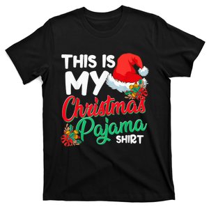 This Is My Christmas Pajama Shirt Funny Christmas Xmas T-Shirt