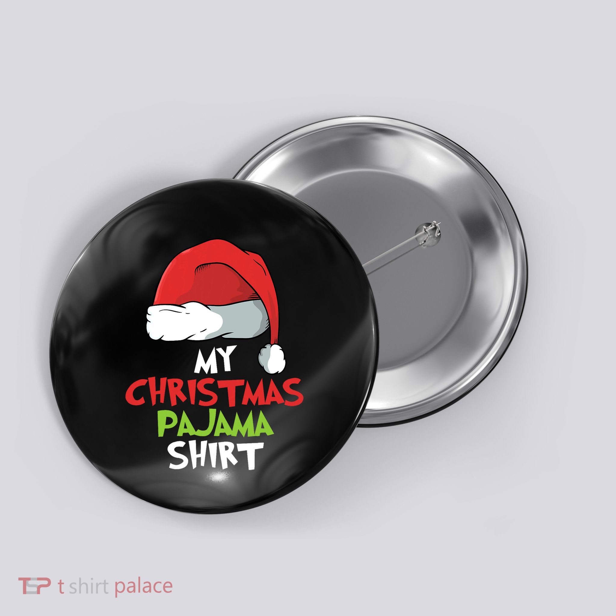 This Is My Christmas Pajama Family Matching Xmas Gift Button