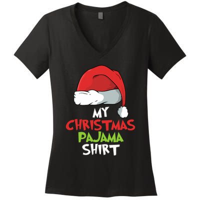 This Is My Christmas Pajama Family Matching Xmas Gift Women's V-Neck T-Shirt
