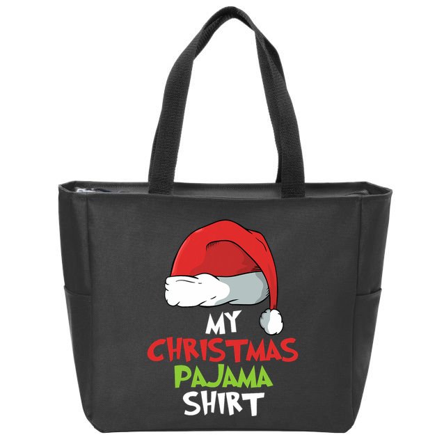 This Is My Christmas Pajama Family Matching Xmas Gift Zip Tote Bag