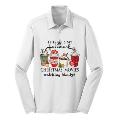 This Is My Hall Mark Christmas Coffee Silk Touch Performance Long Sleeve Polo