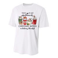 This Is My Hall Mark Christmas Coffee Performance Sprint T-Shirt