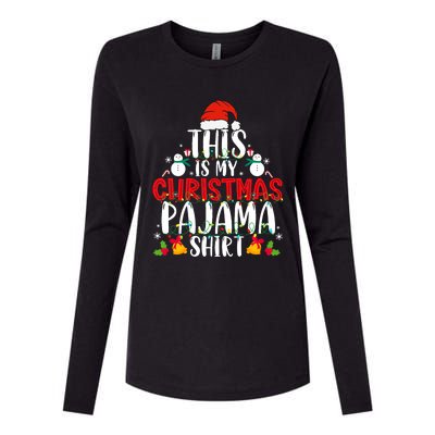 This Is My Christmas Pajama Xmas Family Christmas 2024 Womens Cotton Relaxed Long Sleeve T-Shirt