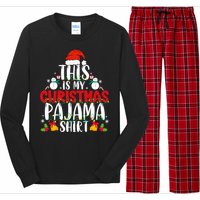 This Is My Christmas Pajama Xmas Family Christmas 2024 Long Sleeve Pajama Set