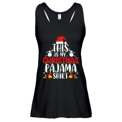 This Is My Christmas Pajama Xmas Family Christmas 2024 Ladies Essential Flowy Tank