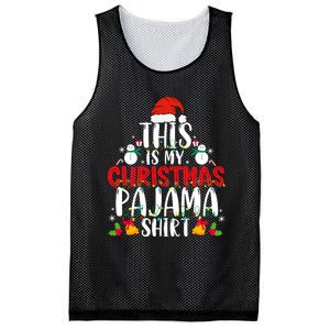 This Is My Christmas Pajama Xmas Family Christmas 2024 Mesh Reversible Basketball Jersey Tank