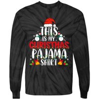 This Is My Christmas Pajama Xmas Family Christmas 2024 Tie-Dye Long Sleeve Shirt