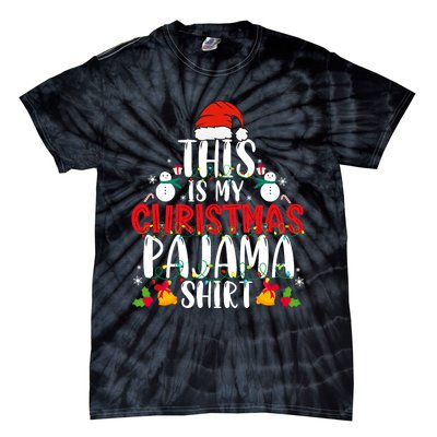 This Is My Christmas Pajama Xmas Family Christmas 2024 Tie-Dye T-Shirt