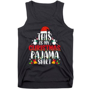 This Is My Christmas Pajama Xmas Family Christmas 2024 Tank Top