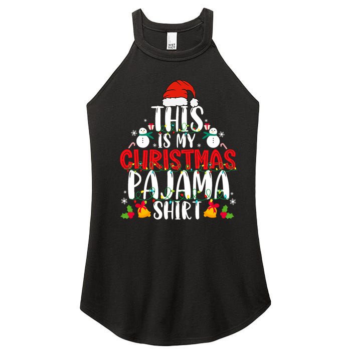 This Is My Christmas Pajama Xmas Family Christmas 2024 Women's Perfect Tri Rocker Tank