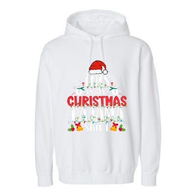 This Is My Christmas Pajama Xmas Family Christmas 2024 Garment-Dyed Fleece Hoodie